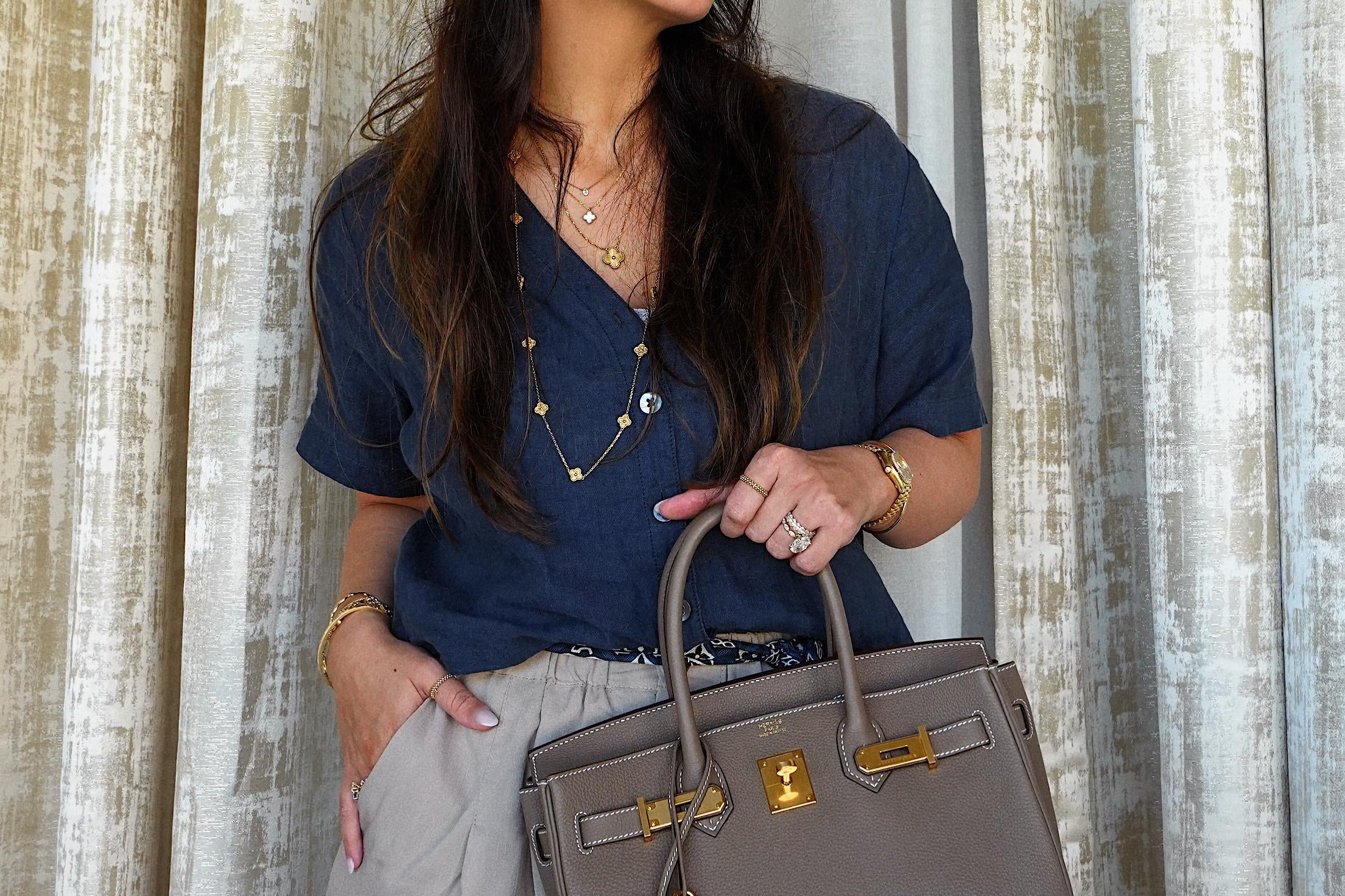 Product image 6 of 16: Birkin 30 Etoupe Veau Togo Gold Plated Z Stamp
