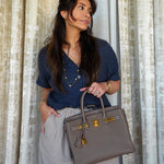 Product image 6 of 16: Birkin 30 Etoupe Veau Togo Gold Plated Z Stamp