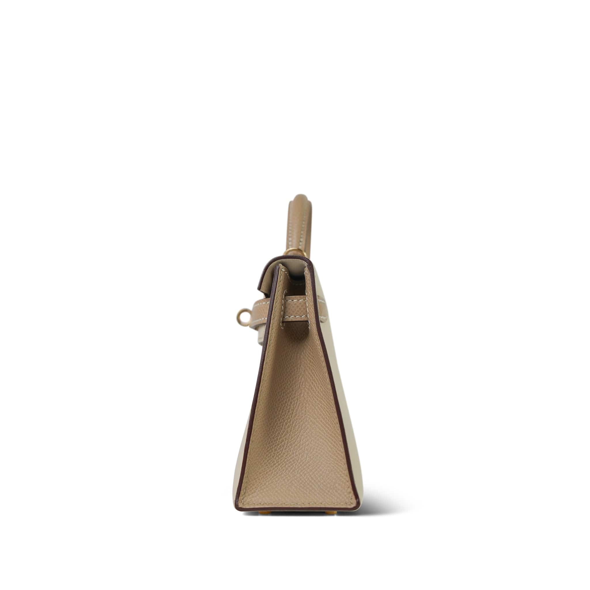 Mini Kelly Sellier II Bi-Color Horseshoe (HSS) Craie/Trench