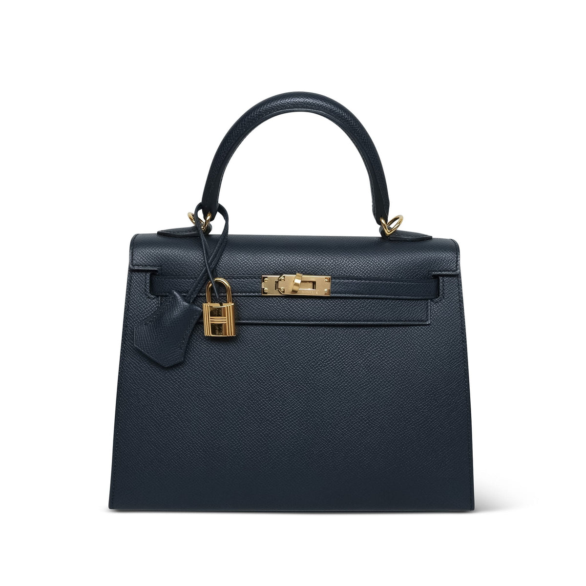 Kelly Sellier 25 Bleu Indigo Veau Epsom Gold Plated W Stamp