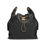 Product image 3 of 26: Black Caviar Quilted 25 Hobo Bag Medium Aged Gold Hardware