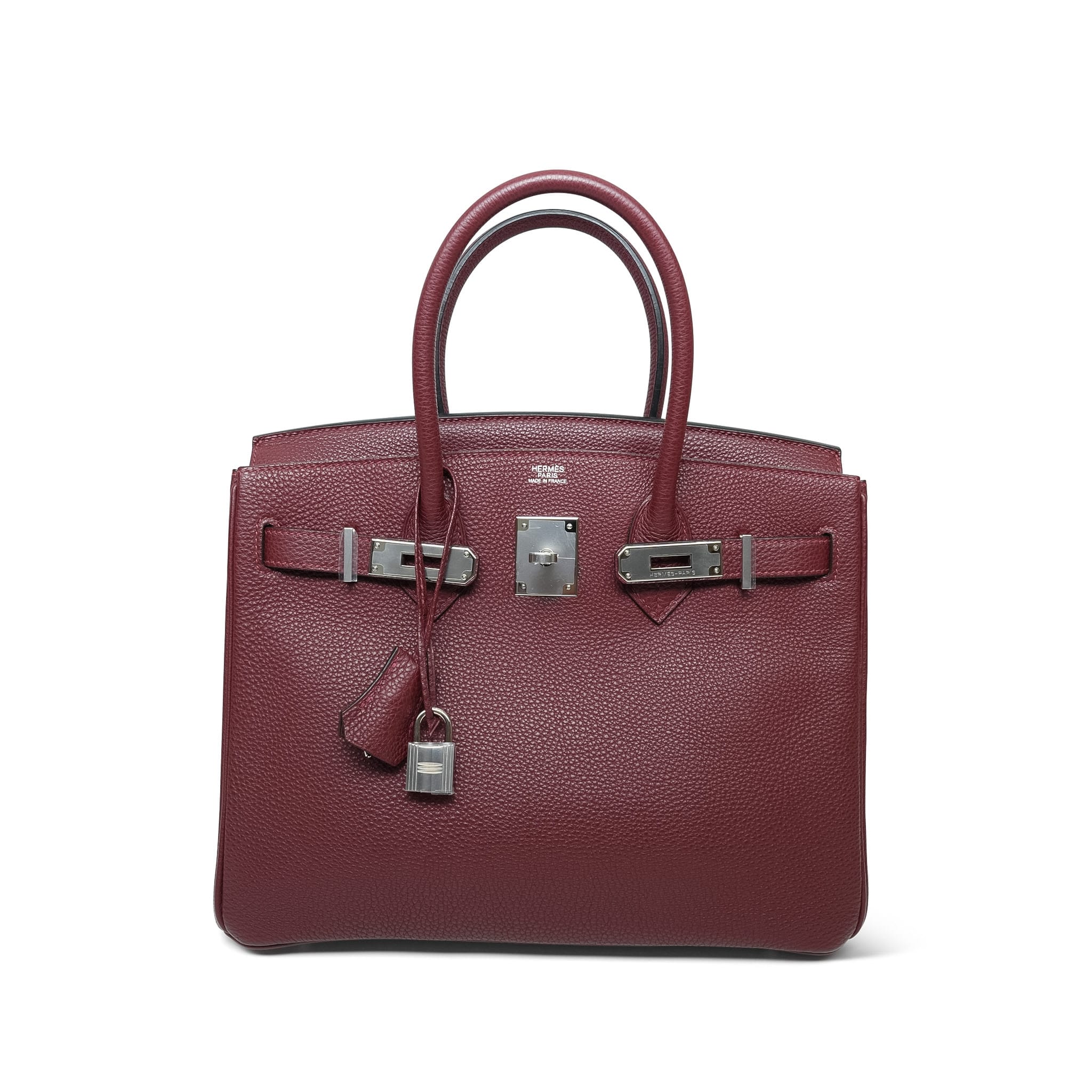 Product image 3 of 14: Birkin 30 Rouge H Togo Palladium Plated I Square Stamp