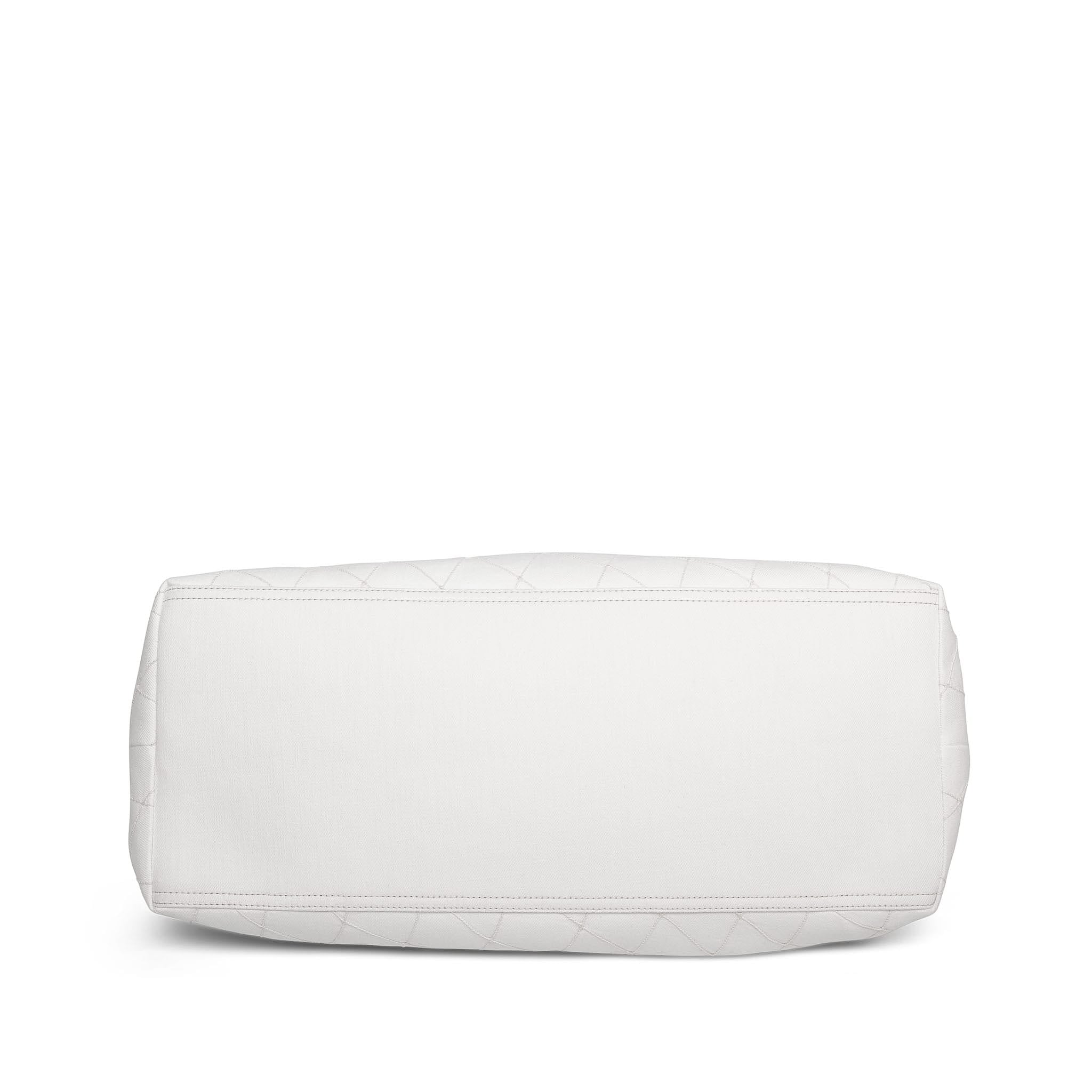 Product image 6 of 12: 26M White Black Denim Coco Beach Maxi Hobo Bag AGHW