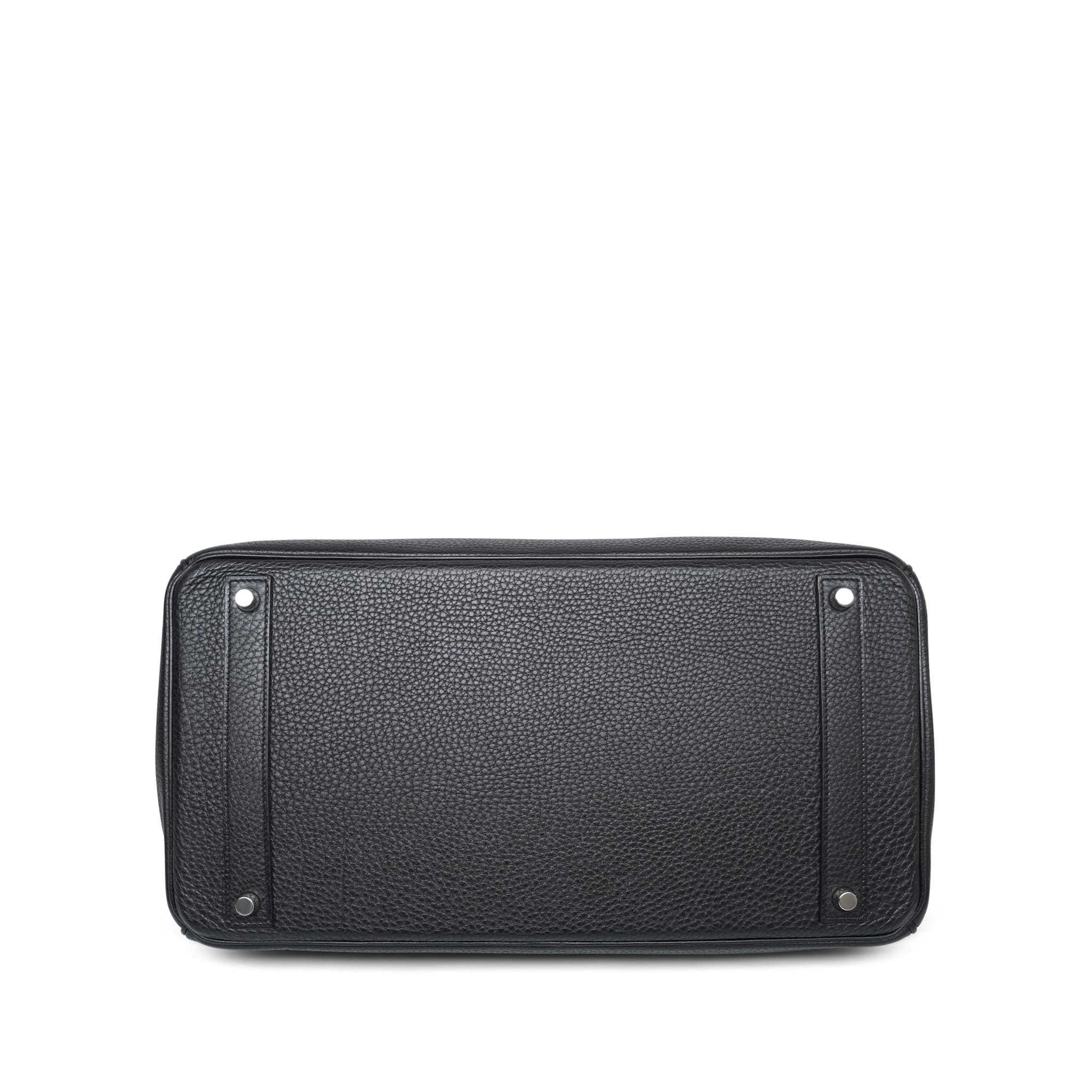 Product image 9 of 14: Birkin 40 Black Togo Palladium Plated O Square Stamp