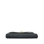 Product image 8 of 15: Kelly Wallet To Go Black Epsom Gold Plated G Stamp