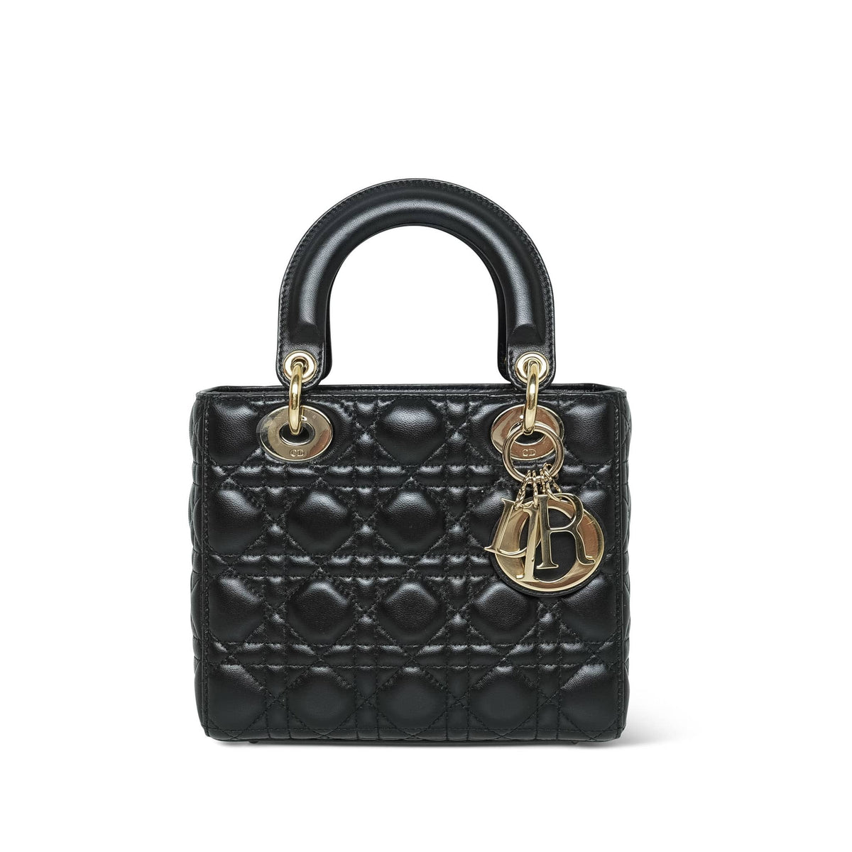 Dior Black Cannage Lambskin My ABC Lady Dior Bag Small