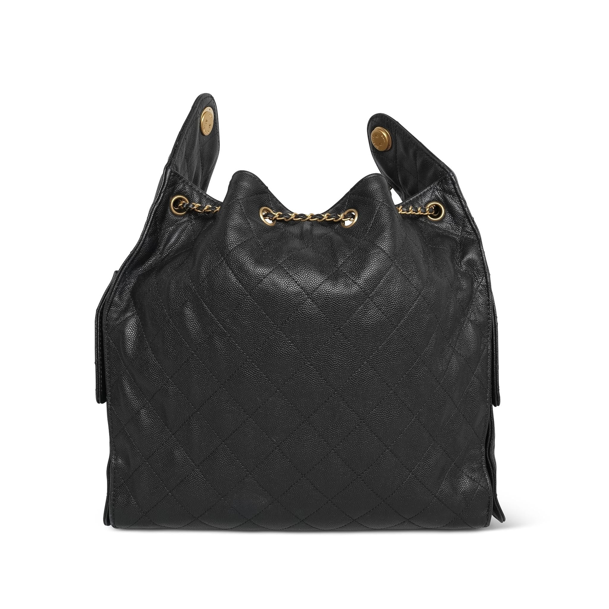 Product image 5 of 26: Black Caviar Quilted 25 Hobo Bag Medium Aged Gold Hardware