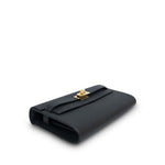 Product image 9 of 15: Kelly Wallet To Go Black Epsom Gold Plated G Stamp