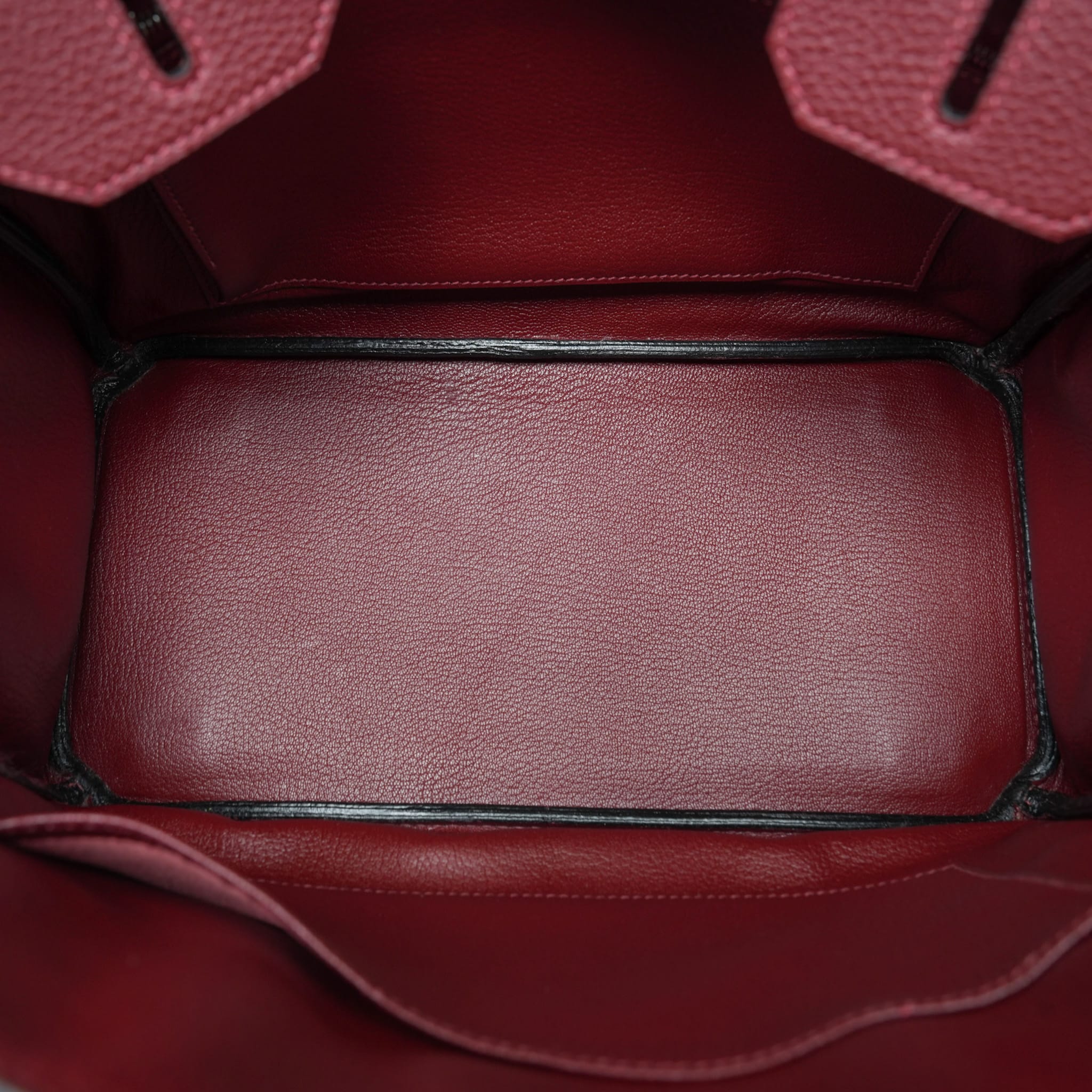 Product image 14 of 14: Birkin 30 Rouge H Togo Palladium Plated I Square Stamp