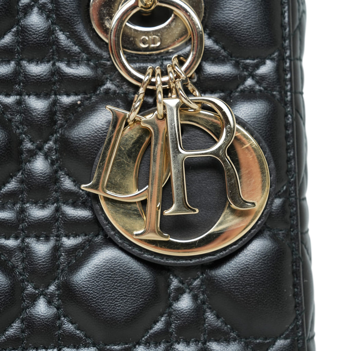 Dior Black Cannage Lambskin My ABC Lady Dior Bag Small