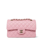 Product image 2 of 17: Pink Sakura Caviar Quilted Classic Flap Small LGHW