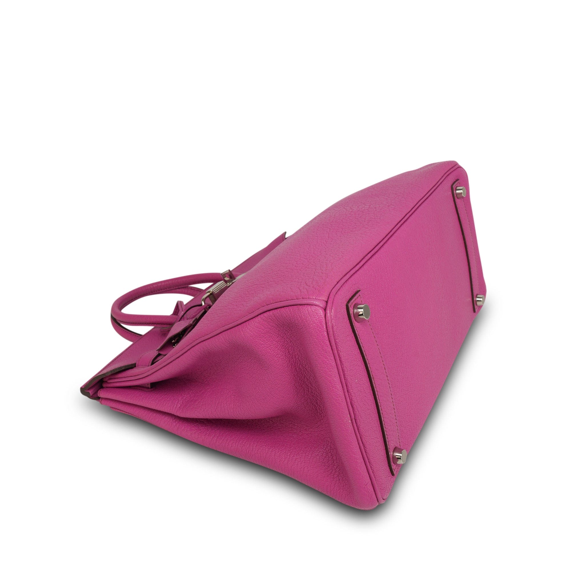 フローラル装飾のピンクキャビネット 002 HAC 32 Fuchsia Chèvre de Coromandel Palladium Plated J Square