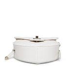 Product image 9 of 17: 25B White Lambskin Quilted Heart Bag Large LGHW