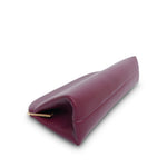 Product image 9 of 12: 26S Dark Burgundy Lambskin Large Clutch Light Gold Hardware