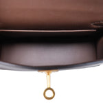 Product image 15 of 15: Mini Kelly Sellier Tri-Color Ecorce Etoupe Black Epsom Gold Plated B Stamp