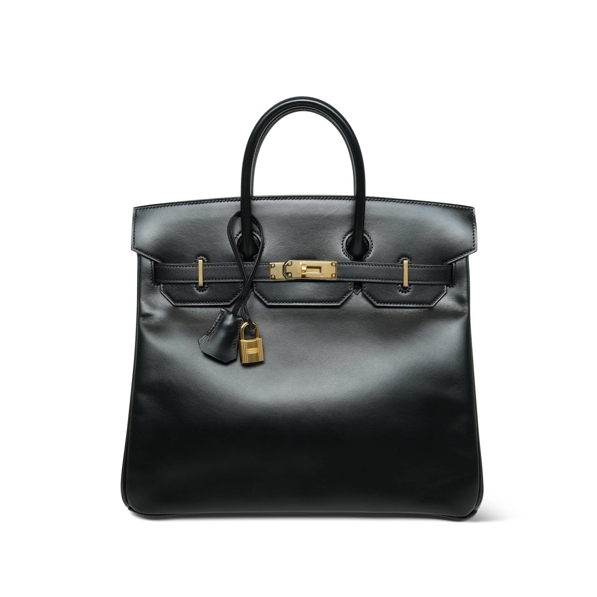 HAC 32 Black Box Calfskin Gold Plated V Circle