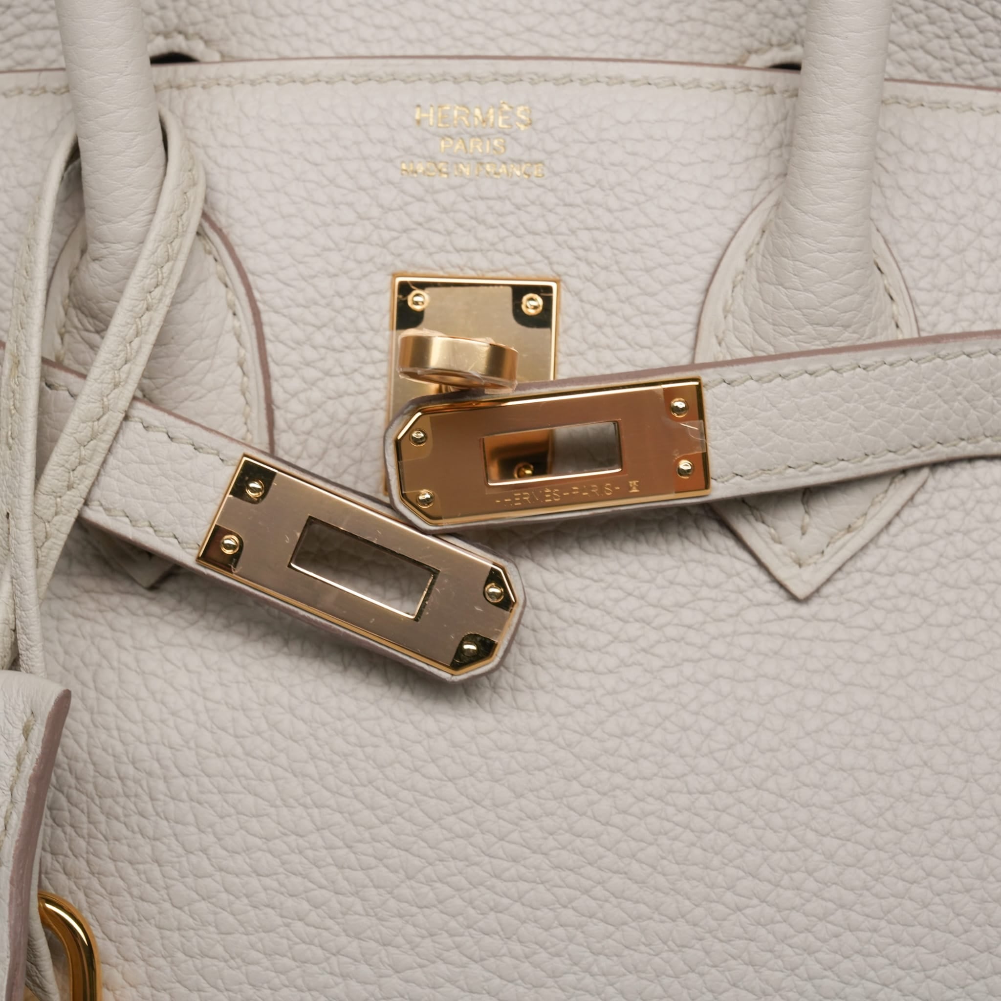 Product image 5 of 21: Birkin 25 Beton Togo Gold Plated U Stamp