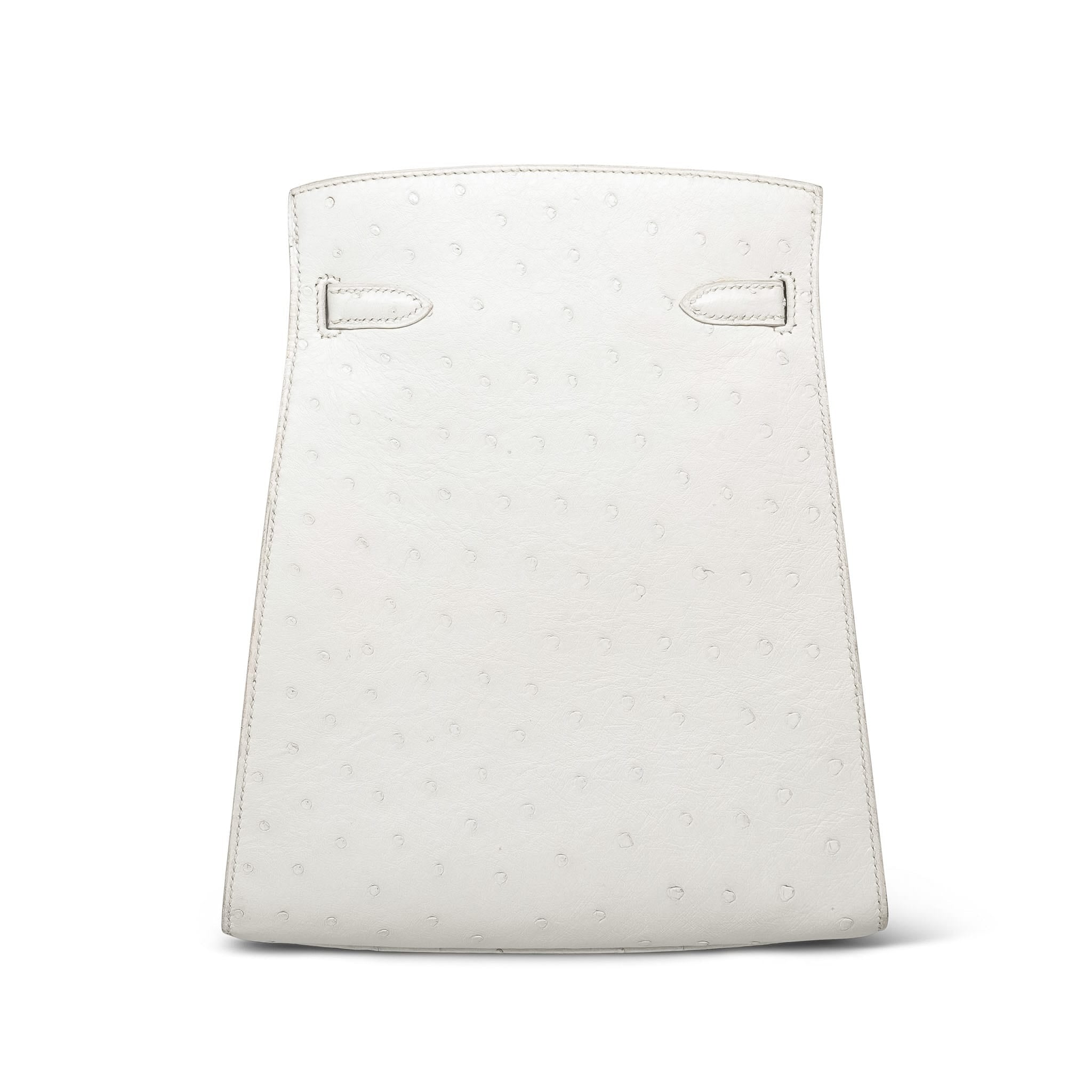 Product image 6 of 18: Kelly Sport PM White Ostrich Gold Plated R Circle
