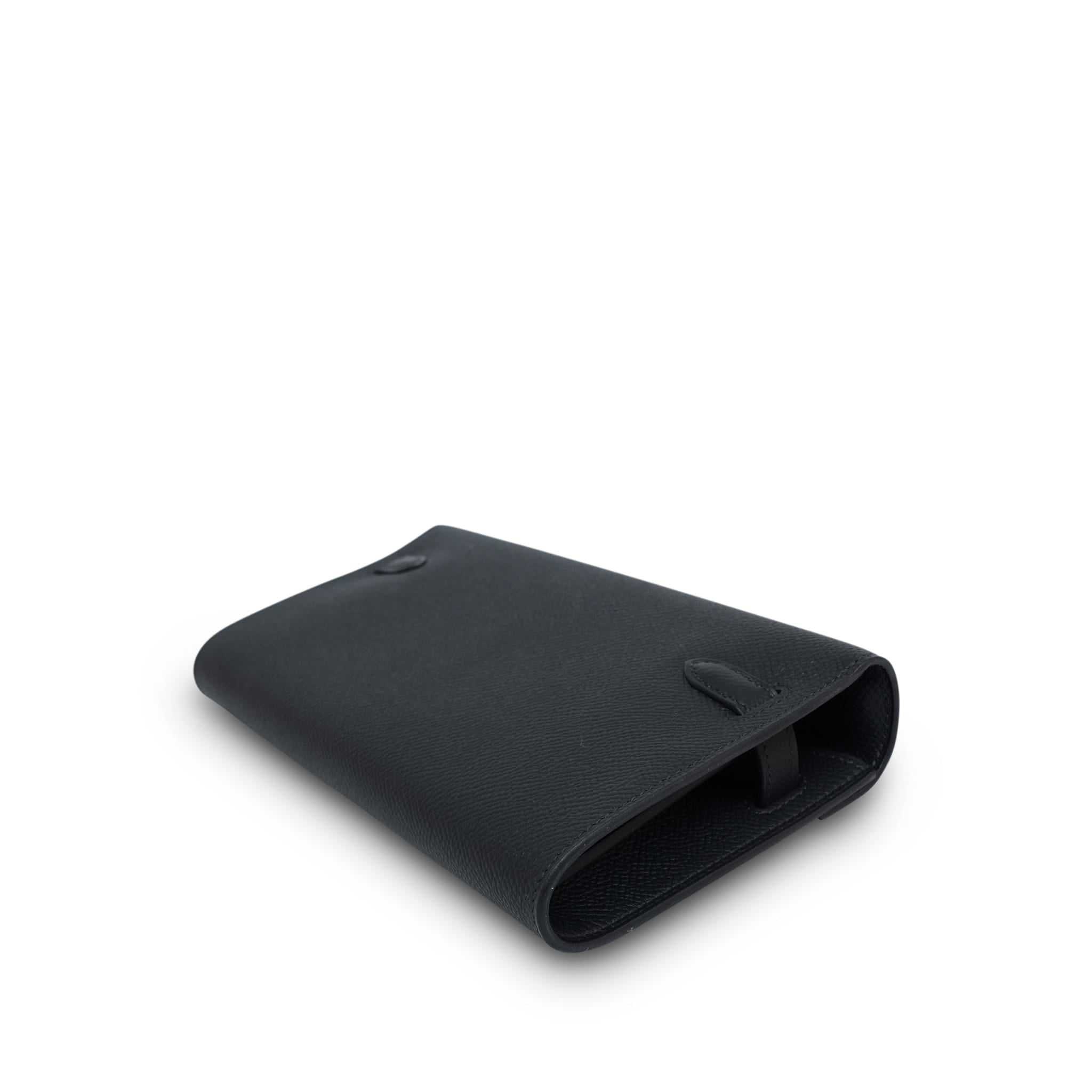 Product image 12 of 15: Kelly Wallet To Go Black Epsom Gold Plated G Stamp
