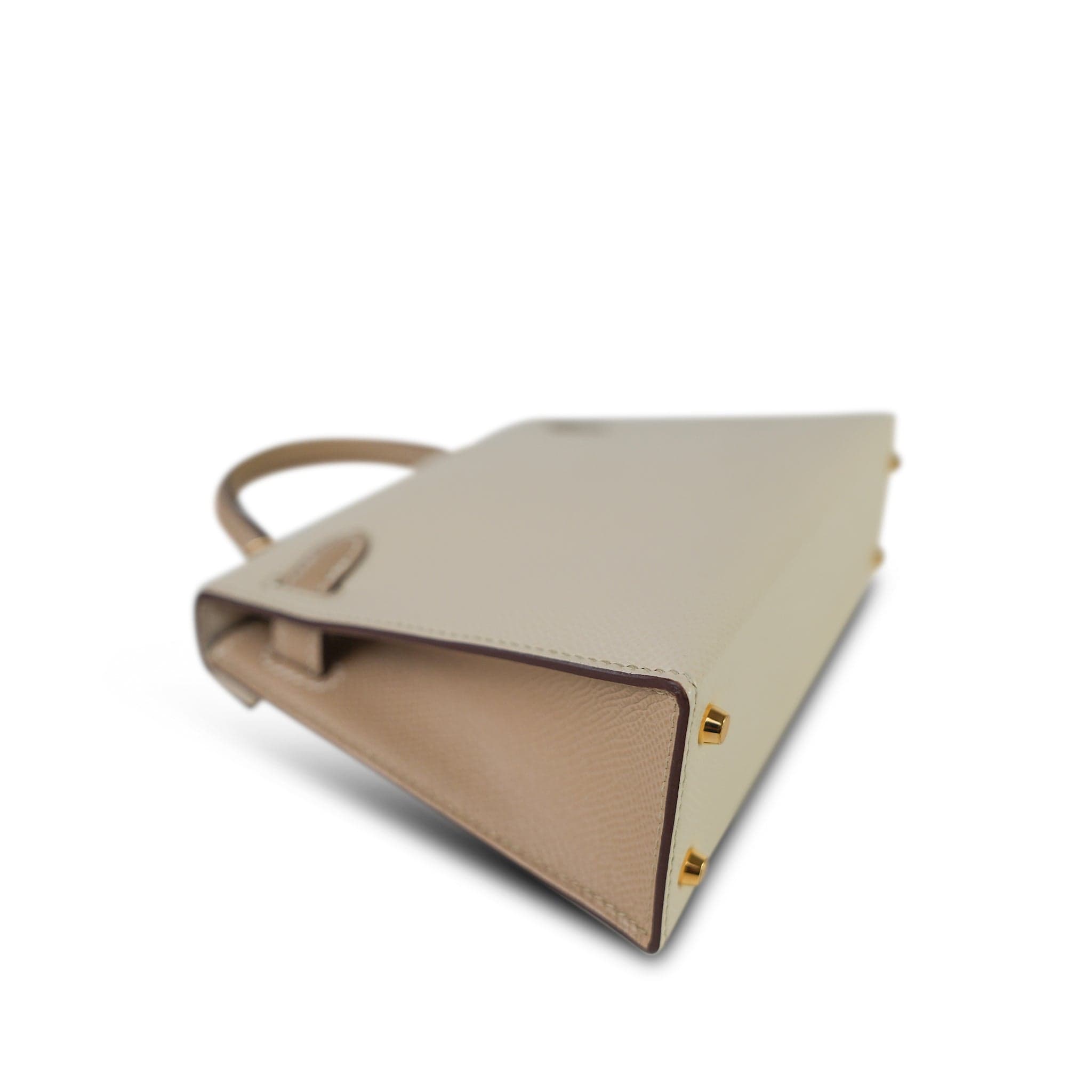 Mini Kelly Sellier II Bi-Color Horseshoe (HSS) Craie/Trench Epsom