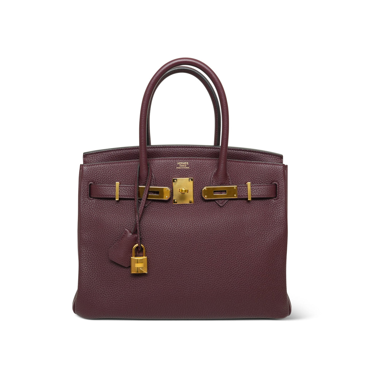 Birkin 30 Bordeaux Togo Gold Plated D Stamp
