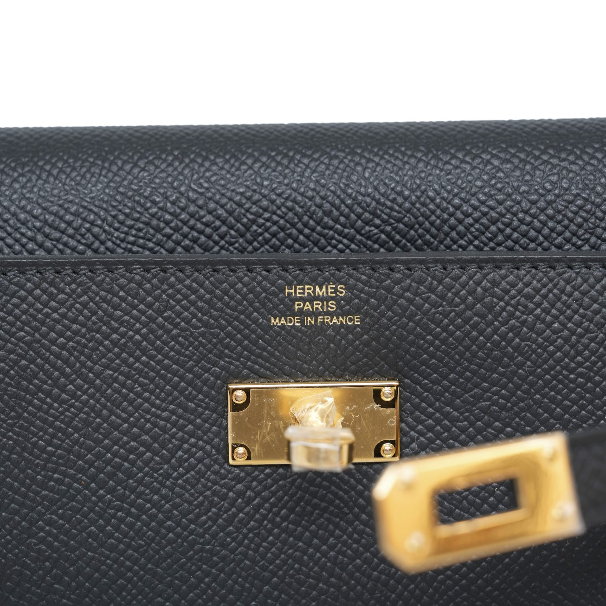 Product image 2 of 15: Kelly Wallet To Go Black Epsom Gold Plated G Stamp