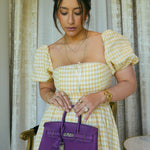 Product image 6 of 22: Birkin 25 Anemone Togo Palladium Plated R Square Stamp