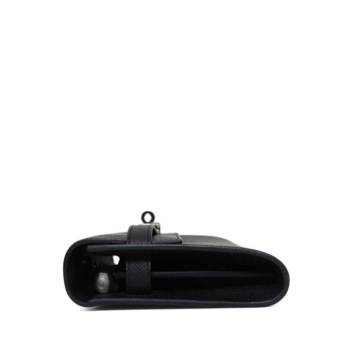 Kelly Wallet To Go Black Epsom Palladium Plated K Stamp