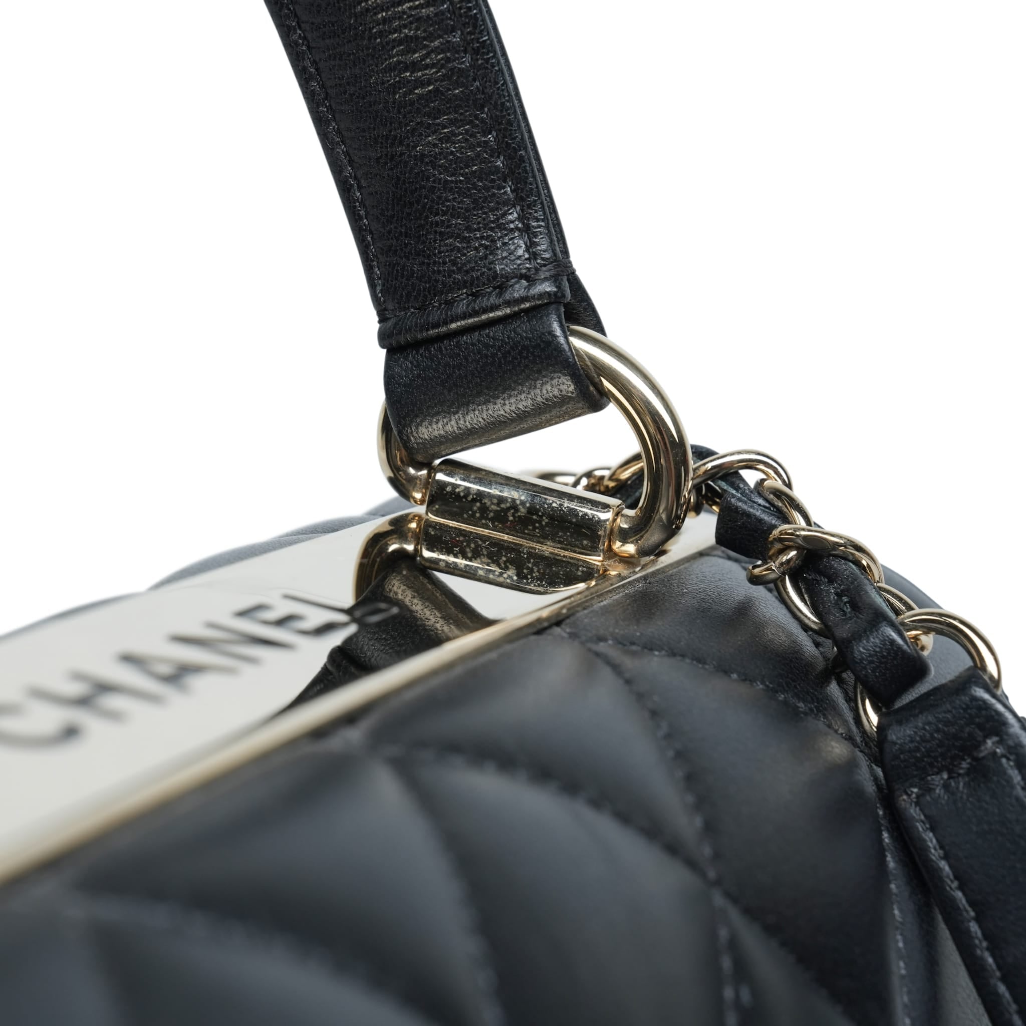 Product image 20 of 28: Black Lambskin Quilted Small Trendy CC LGHW
