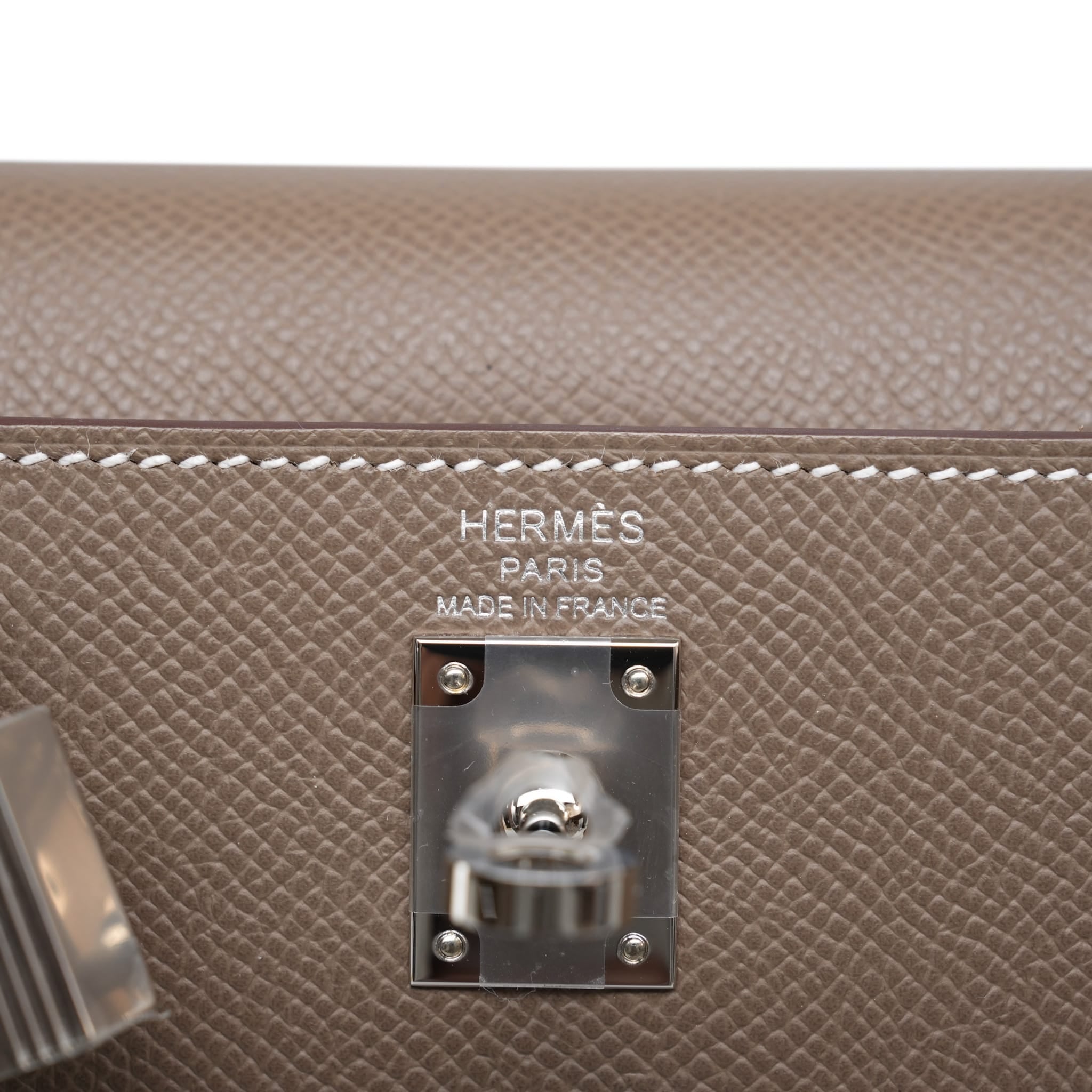 Product image 4 of 22: Kelly Sellier 25 Etoupe Epsom Palladium Plated G Stamp