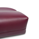Product image 8 of 12: 26S Dark Burgundy Lambskin Large Clutch Light Gold Hardware