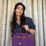 Product image 2 of 16: Birkin 30 Anemone Togo Gold Plated R Square Stamp