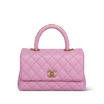 Product image 2 of 22: 23P Lilac/Pink Caviar Quilted Coco Chain Handle Small AGHW
