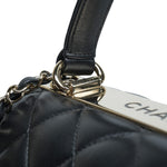 Product image 21 of 28: Black Lambskin Quilted Small Trendy CC LGHW