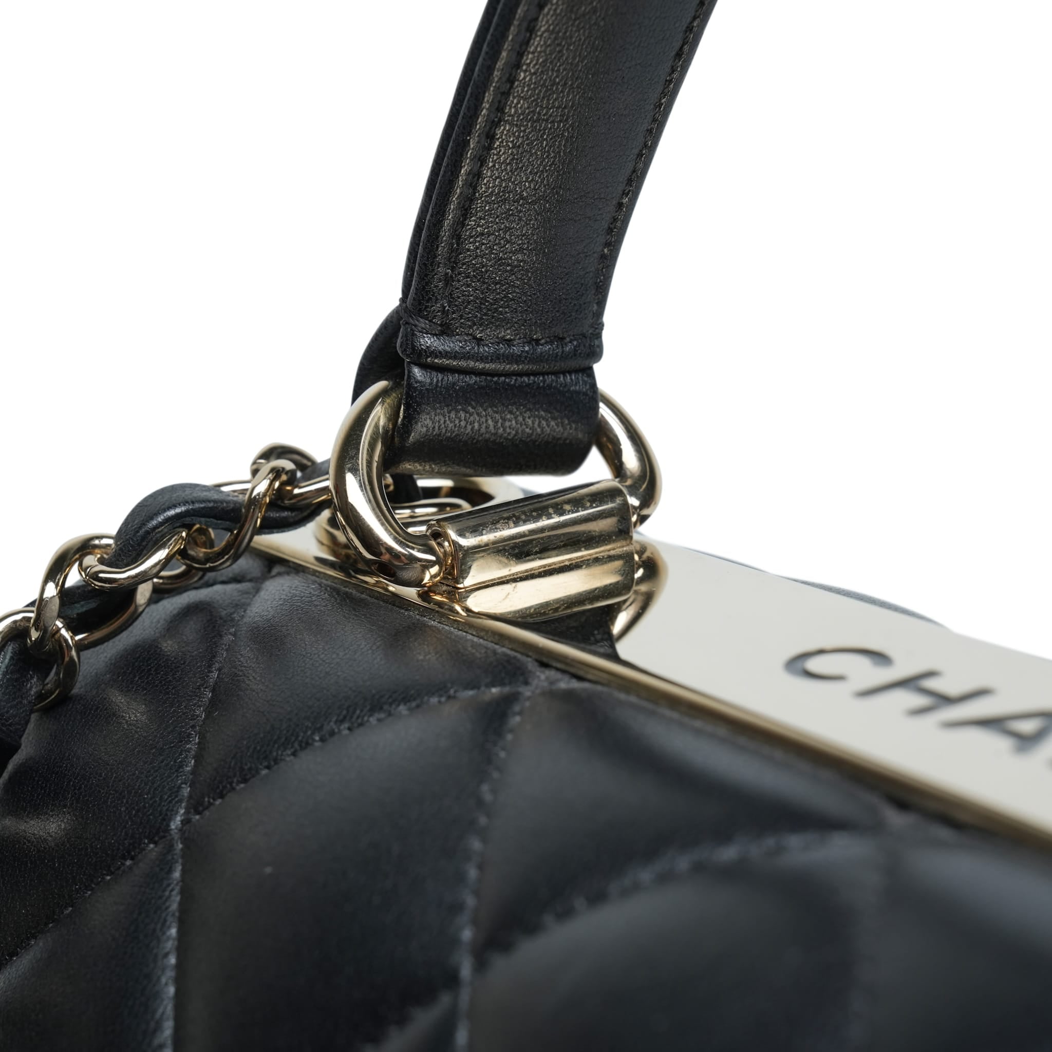 Product image 21 of 28: Black Lambskin Quilted Small Trendy CC LGHW