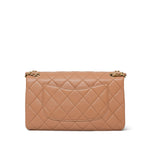 Product image 5 of 14: 23P Caramel Lambskin Quilted Spellout Chain Single Flap Bag AGHW