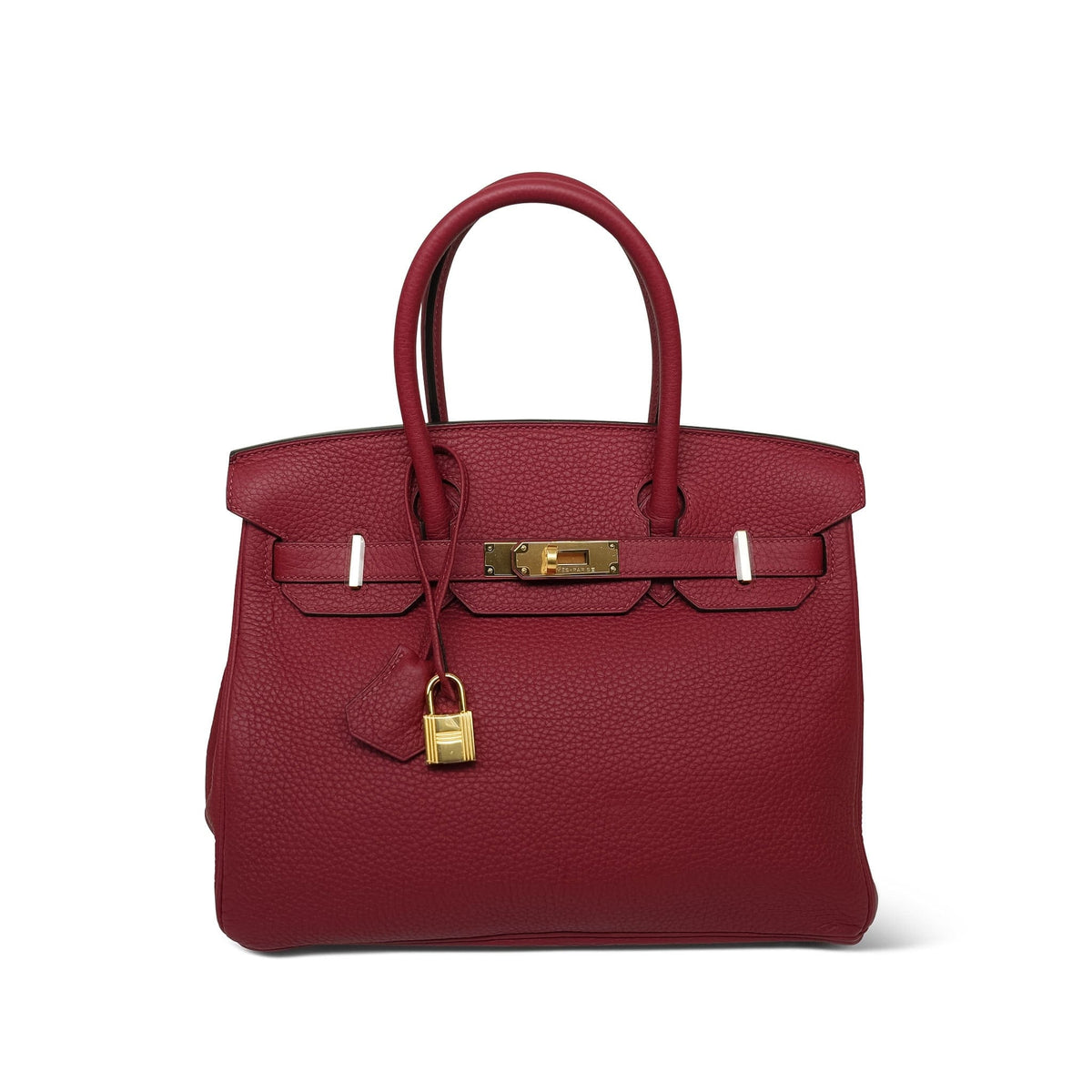 Birkin 30 Rouge Grenat Togo Gold Plated X Stamp
