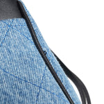 Product image 16 of 16: 26A Black Calfskin/ Denim Quilted Urban Essentials Shopping Bag Small Gold Hardware