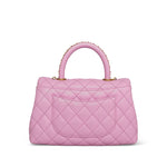 Product image 4 of 22: 23P Lilac/Pink Caviar Quilted Coco Chain Handle Small AGHW