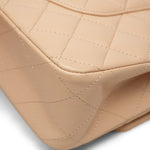 Product image 12 of 17: Beige Clair Lambskin Quilted Classic Flap Medium Gold HW