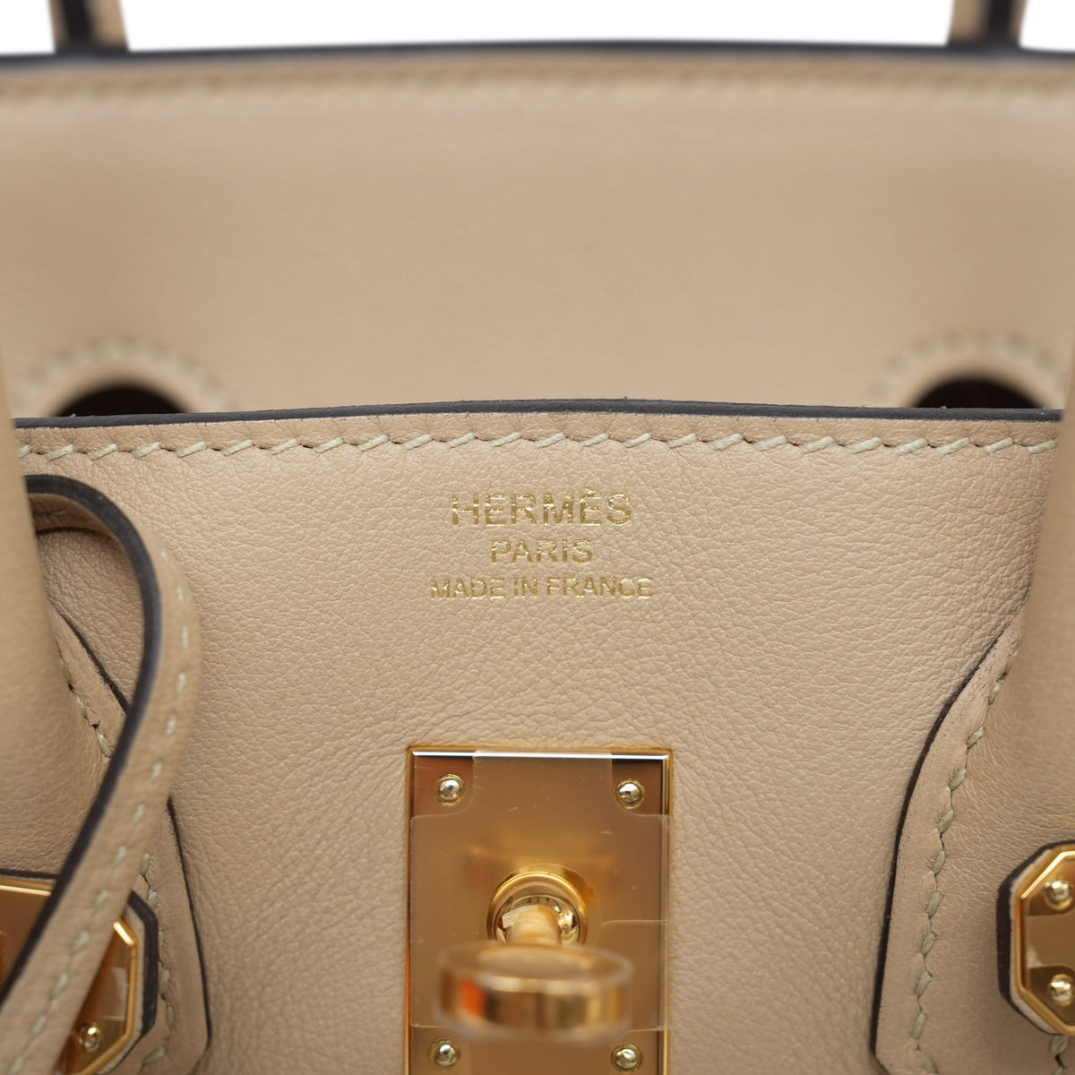 Birkin 25 Trench Veau Swift Gold Plated A Stamp