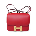Product image 1 of 20: Constance 23 Rouge Casaque Epsom Gold Plated A Stamp