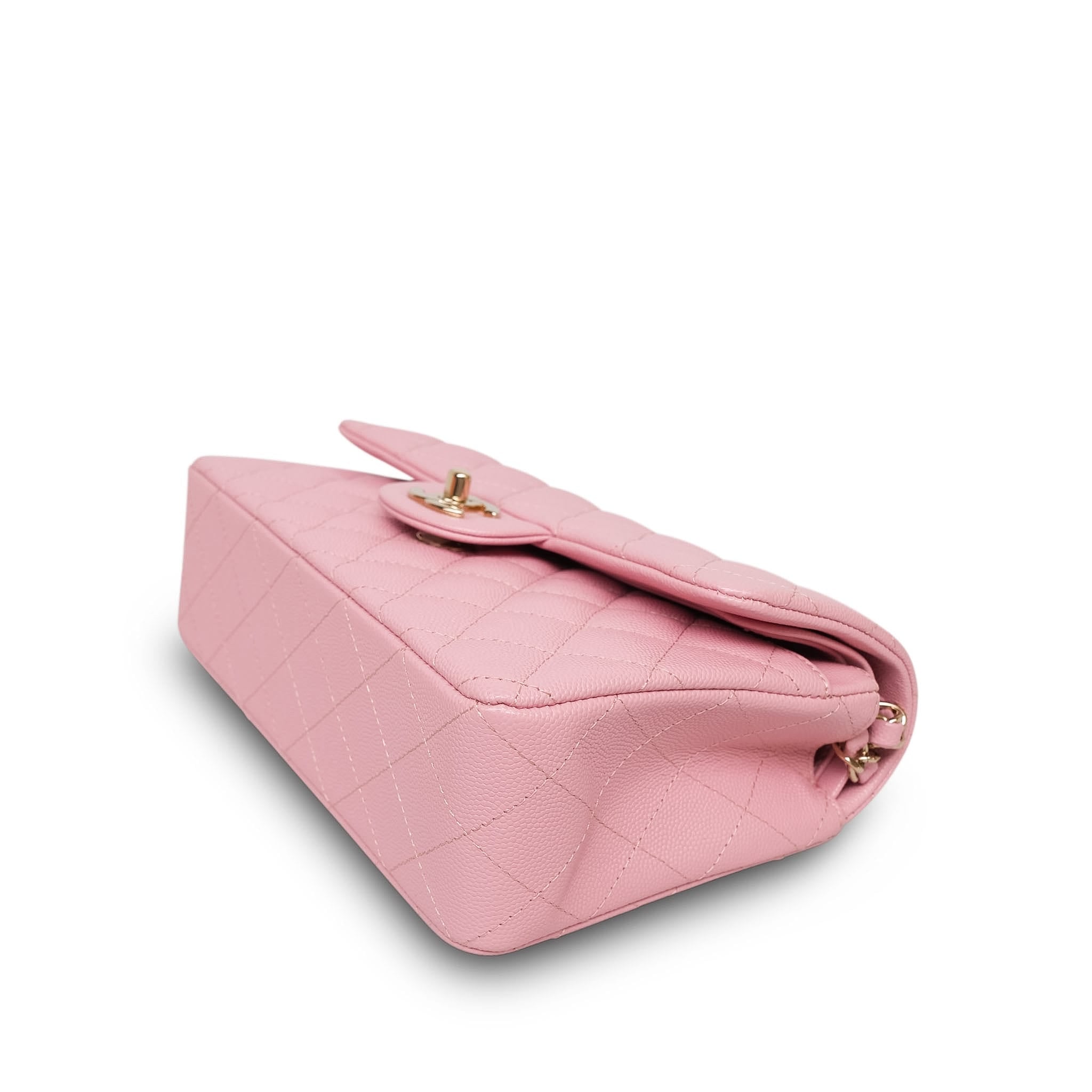 Product image 9 of 17: Pink Sakura Caviar Quilted Classic Flap Small LGHW