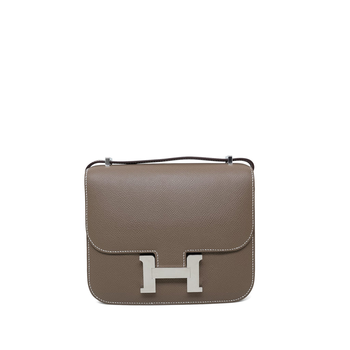 Constance 18 Etoupe Veau Epsom Palladium Plated W Stamp