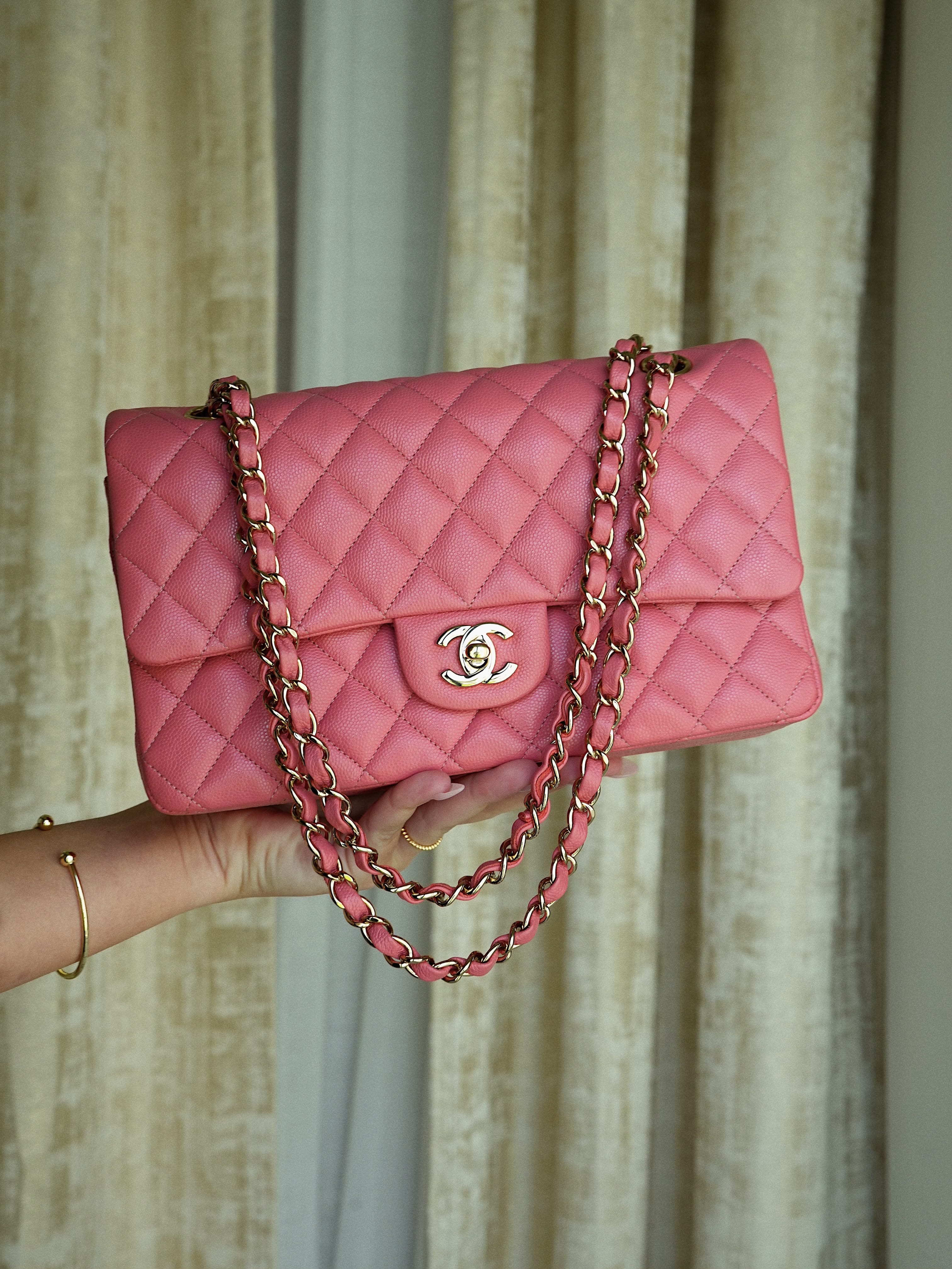 Buy CHANEL 18S Pink Caviar Classic Double Flap | Exclusive SALE at