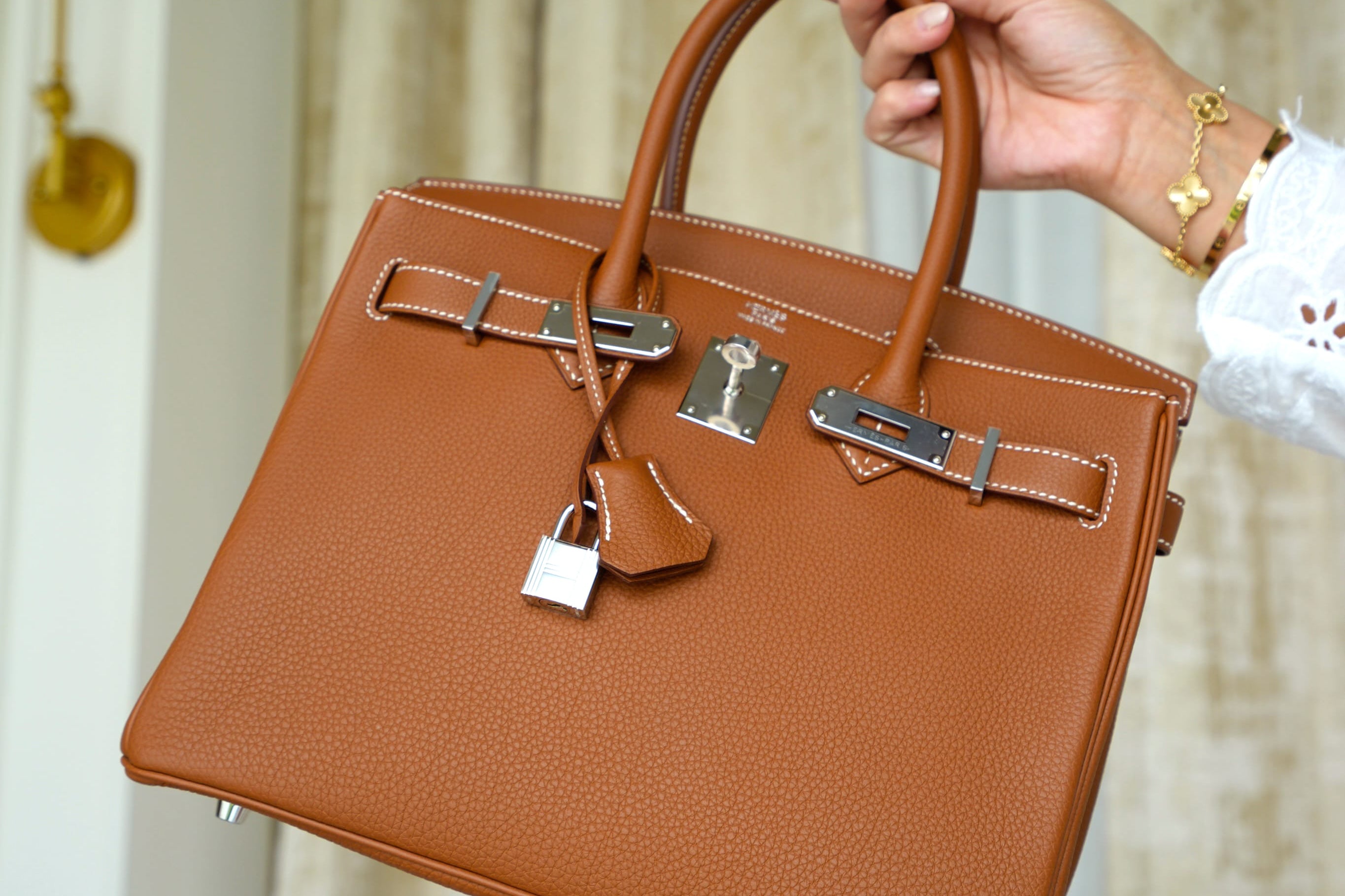 Product image 10 of 17: Birkin 30 Gold Veau Togo Palladium Plated C Stamp