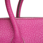 Product image 25 of 27: HAC 32 Fuchsia Chèvre de Coromandel Palladium Plated J Square Stamp