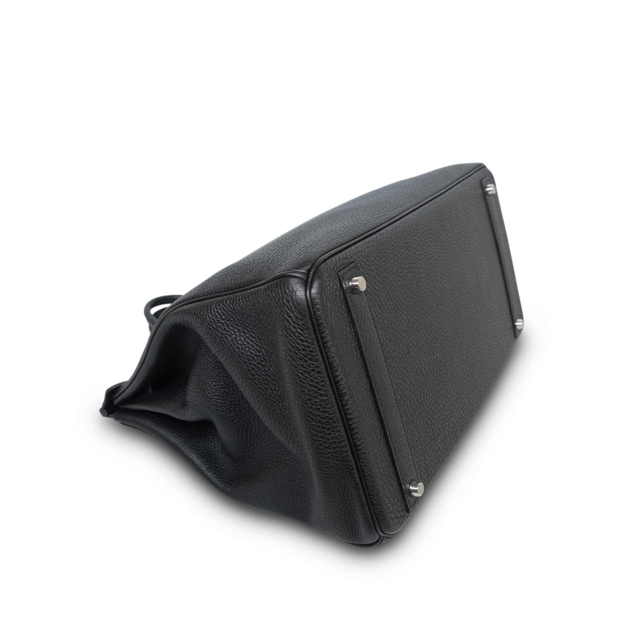 Product image 10 of 14: Birkin 40 Black Togo Palladium Plated O Square Stamp