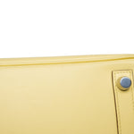 Product image 9 of 22: Birkin 25 Jaune Poussin Swift Palladium Plated T Stamp