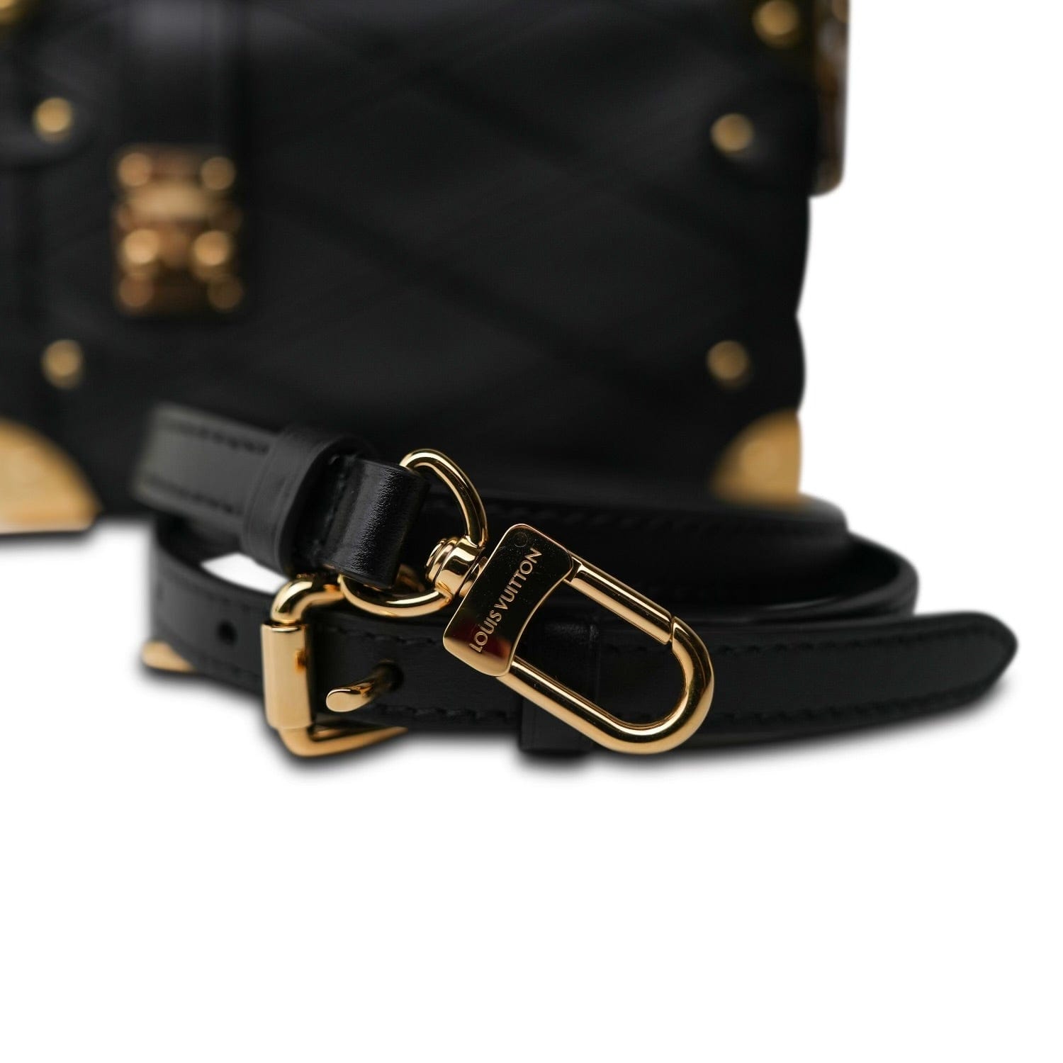 Louis Vuitton Black Side Trunk Malletage Leather – REDELUXE